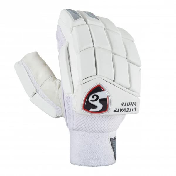 SG Litevate White Batting Gloves -RH Junior (Age 9 to 11) (B0BXT5Q8VR) Amazon Price History, Amazon Price Tracker