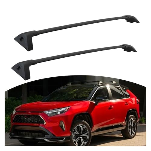 Barres de toit pour RAV4解决后备箱空间不足 2件装黑色横杆 - 2