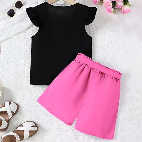 Image of 4YOU DRESSES Beautiful Cotton Blend Fabric Top and Shorts For Girls(Pack Of 2)