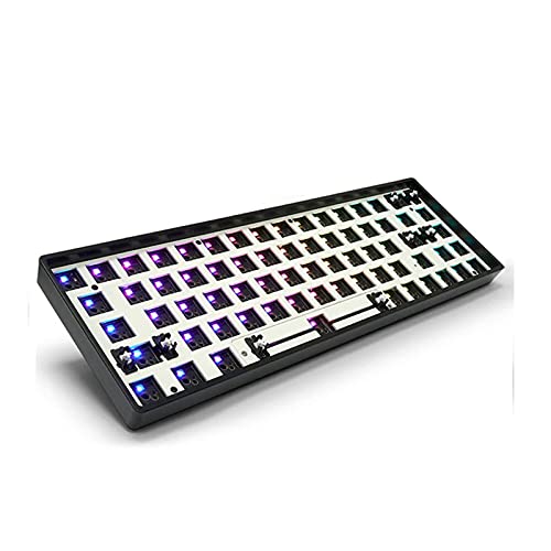 Homyl GK61XS USB-C RGB Hot Swap Bluetooth 5.0 kit programável DIY personalizado para teclado 60% - P