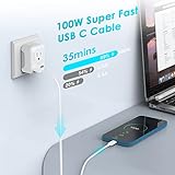 USB C Charger Cable,6FT/1.8M USBC to USBC Cable 100W 5A Type C Charger Fast Charging for iPhone 17 16 15 Pro Max Pro Plus,iPad Pro/Air/Mini,MacBook Air/Pro and More - Image 4