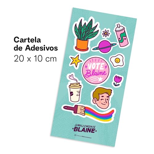 Simplesmente Blaine + Cartela de Adesivos