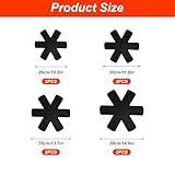 8 Piece Pot Pan Protectors for Stacking, Larger Thicker Saucepan Protectors of 4 Sizes, Adjustable Felt Thermal Insulation Mat, Anti-Skid Reusable Kitchen Accessories - Image 2