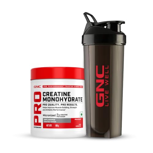 GNC Store GNC Pro Performance Creatine Monohydrate with Black Shaker - Image 2