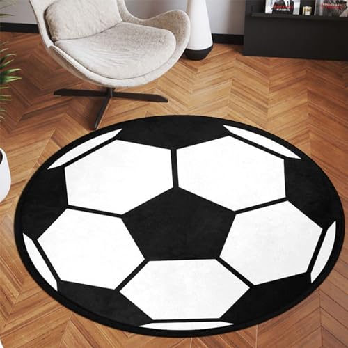 Tapete redondo para fútbol de 3 pies miniatura 5