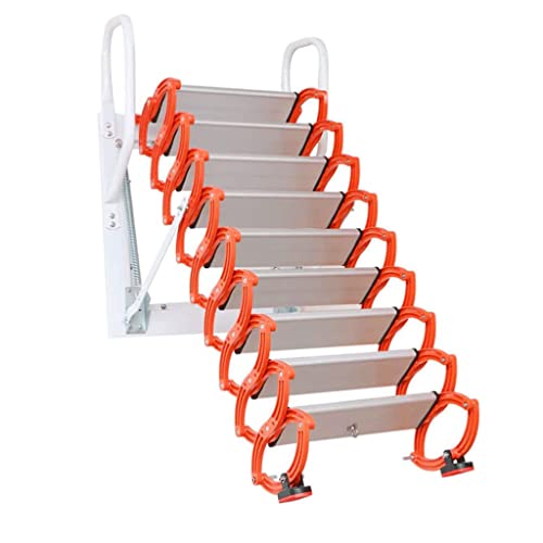 POCHY Escaleras telescópicas Escalera telescópica para ático, Escalera Plegable montada en la Pared, Escalera Plegable Invisible, escaleras retráctiles para Interiores y Exteriores sólido confiable