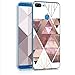 Produktbild kwmobile Hülle kompatibel mit Huawei Honor 9 Lite - Handyhülle - Handy Case Glory Dreieck Muster Rosa Rosegold Weiß