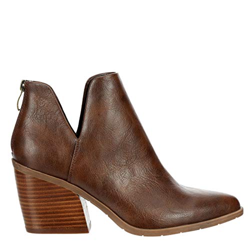 Michael By Michael Shannon Aubrey - Women's Block Heel Pointed Toe Zip Up Bootie2