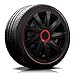 Produktbild 16 Zoll RKK04 Race Line (Schwarz-Rot) Radkappen/Radzierblenden 4 Stück