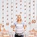Rose Gold 60th Birthday Decorations, 8 PCS Number 60 Circle Dot 3D Star Metallic Hanging Streamer Happy 60 Year Old Birthday Banner Backdrop for Women Mens Sixty Anniversary Party Supplies