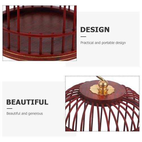 Image of Dollhouse Hanging Bird Cage - Miniature Bird Cage for Craft, Parakeet and Cockatiel Cage, Simulation for Dollhouse Decoration