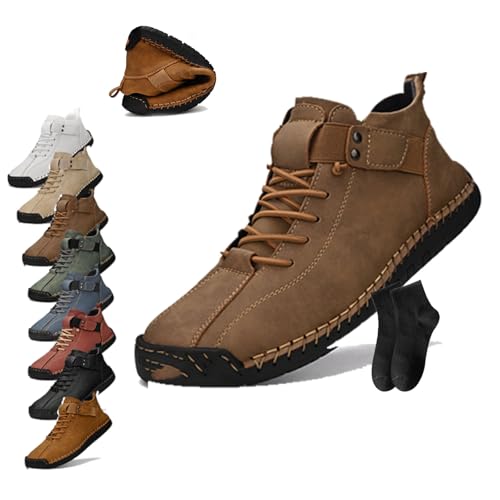 Mens Shoes Casual Handmade Mens Casual Loafers Moccasins Slip on Driving Shoes Men's Leather Handmade Platform Shoe Ankle Chukka Boots Hiking Shoe