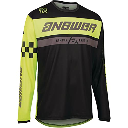 Answer Racing A22 Arkon Octane Men's Off-Road Motorcycle Jersey - Hyper Acid/Black/Medium