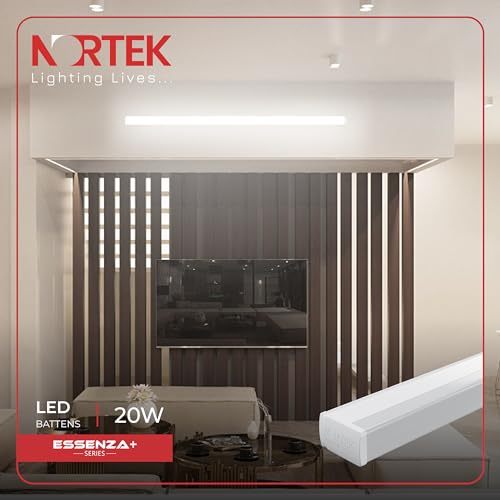 Image of Nortek Essenza+ 20 Watt Led Tubelight Warm White Led Tube Lights For Home Ideal For Living Room, Bedroom, Office, Commercial And Industrial Space Eco-Friendly, And Cost-Saving Led Light Pack Of 5