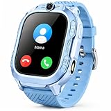 OIKKEI 4G Kinder Smartwatch mit Telefonie & Videoanruf, Schulmodus, Kinderuhr für Jungen & Mädchen 5-13 Jahre, IP67 spritzwassergeschützt, Blau