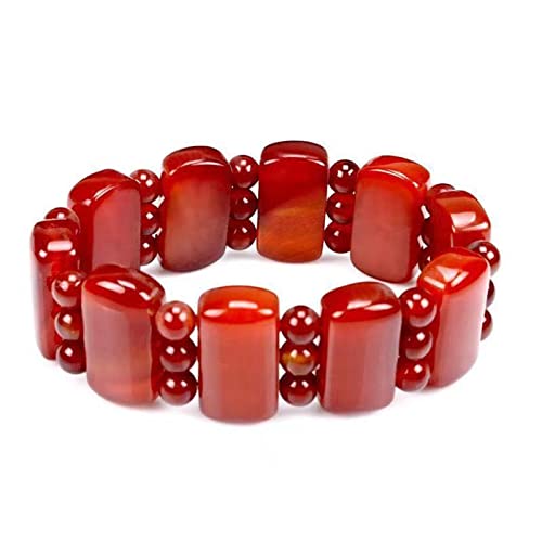 Bracelet en jade et rubis carré : l'élégance intemporelle pour vos soirées