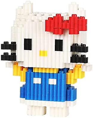 WUAIRA Mini Building Blocks 600+ Pieces Hello Kitty Building Blocks Educational Toy Gift for 6 + Year Old Kids (Color K)