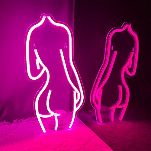 Lady Neon Sign Led Night Lights Wall Decor Pink Usb Acrylic Connected Decorative Sign For Bedroom Man Cave Room Bar Pub Store Club Garage Home Party #TOP2
