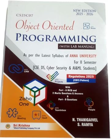 Buy Object Oriented Programming with Lab Manual, CS25C07, Anna ...