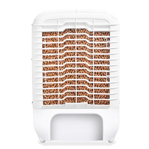 Image of Cooler for Room 24L Mini Air Cooler for Home Anti-Bacterial Honeycomb Cooling Pads 16Ft Air Throw High Speed Fan Inverter Compatible 3 Year Comprehensive Product Warranty White