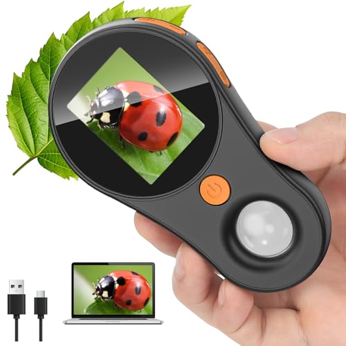 Vankarr Mikroskop für Kinder - 2,0' IPS-Bildschirm 500X Digitales Handy-Mikroskop, Taschenmikroskop...