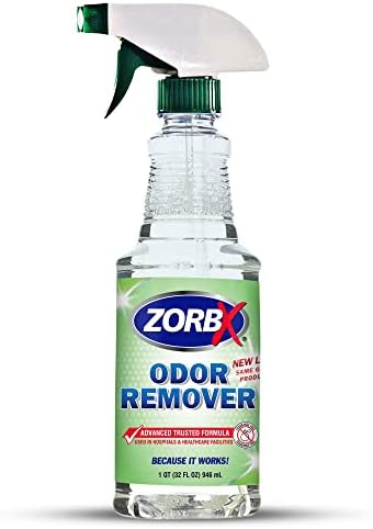 ZORBX Unscented Odor Remover Spray - Perfect Solution for Strong Odor | Advanced Trusted Formula & Fast-Acting Odor Eliminator for Dog, Cat, Puppy (32oz.)