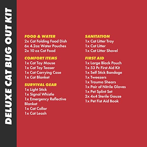 Emergency Zone - Cat Emergency Survival Kit - Bug Out, Emergency, Travel Kits, First Aid - Deluxe #TOP3