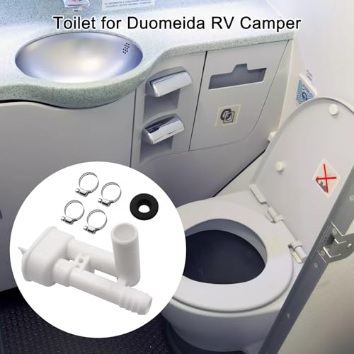 Image of kingsea 385316906 RV Toilets Vacuum Breaker Kit Compatible with Dometic Sealand VacuFlush Traveler Toilets Without Hand Sprayer Hook Up