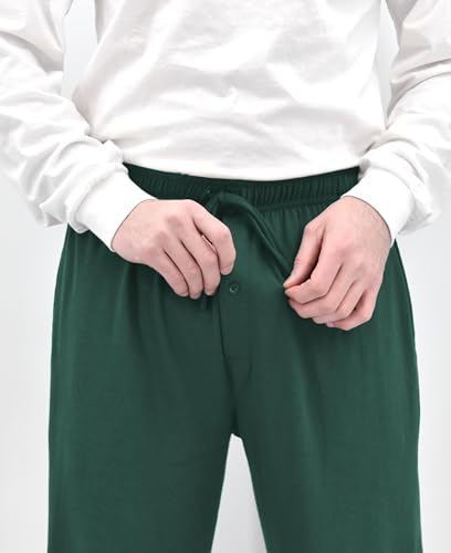 Image of Andrew Scott Men's Cotton Lounge Pants | Multi Packs & Colors | Soft & Light Drawstring Yoga & Sleep PJ Bottoms