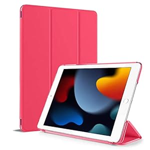 For Apple iPad 10.2 inch 9th/ 8th/ 7th Generation, Smart Magnetic Stand Case, Leather Cover with Magnetic Closure, Anti-Scratch and Lightweight Case (2021/2020/2019) (Pink)