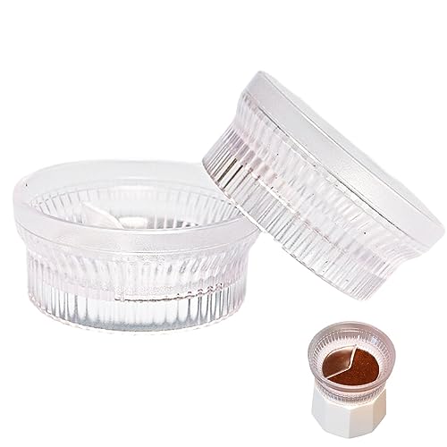 Ristyur Kaffepulver fyllare, 360 graders roterande doseringstratt | espressofångstring för hem kök arbetsplats och café, puderdoseringsring, kaffefångerring