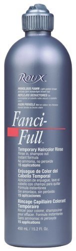 Roux Fanci-Full Temporary Hair Color Rinse - #12 - Black Rage 15 oz. (Pack of 6)
