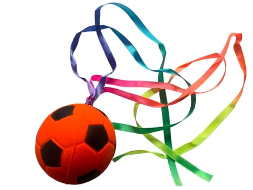 Fotbollsspinnarset, anti-stress-leksak med färgglada band (orange)