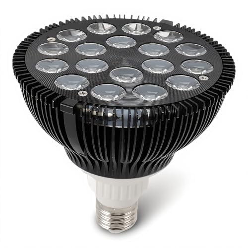 Yoidesu LED Aquarium Lights Bulb, 18W Saltwater Fish Light Full Spectrum Aquatic Plants Grow Lamp Refugium Light, 5 Colors LEDs Reef Lights for Marine Turtle Habitat