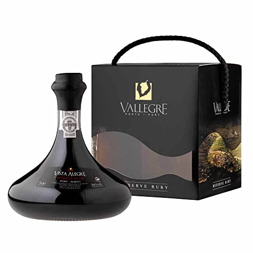 Thornton & France Ruby Port Decanter | Vista Alegre Glass Decanter in Gift Box | Gift for Him or Her
