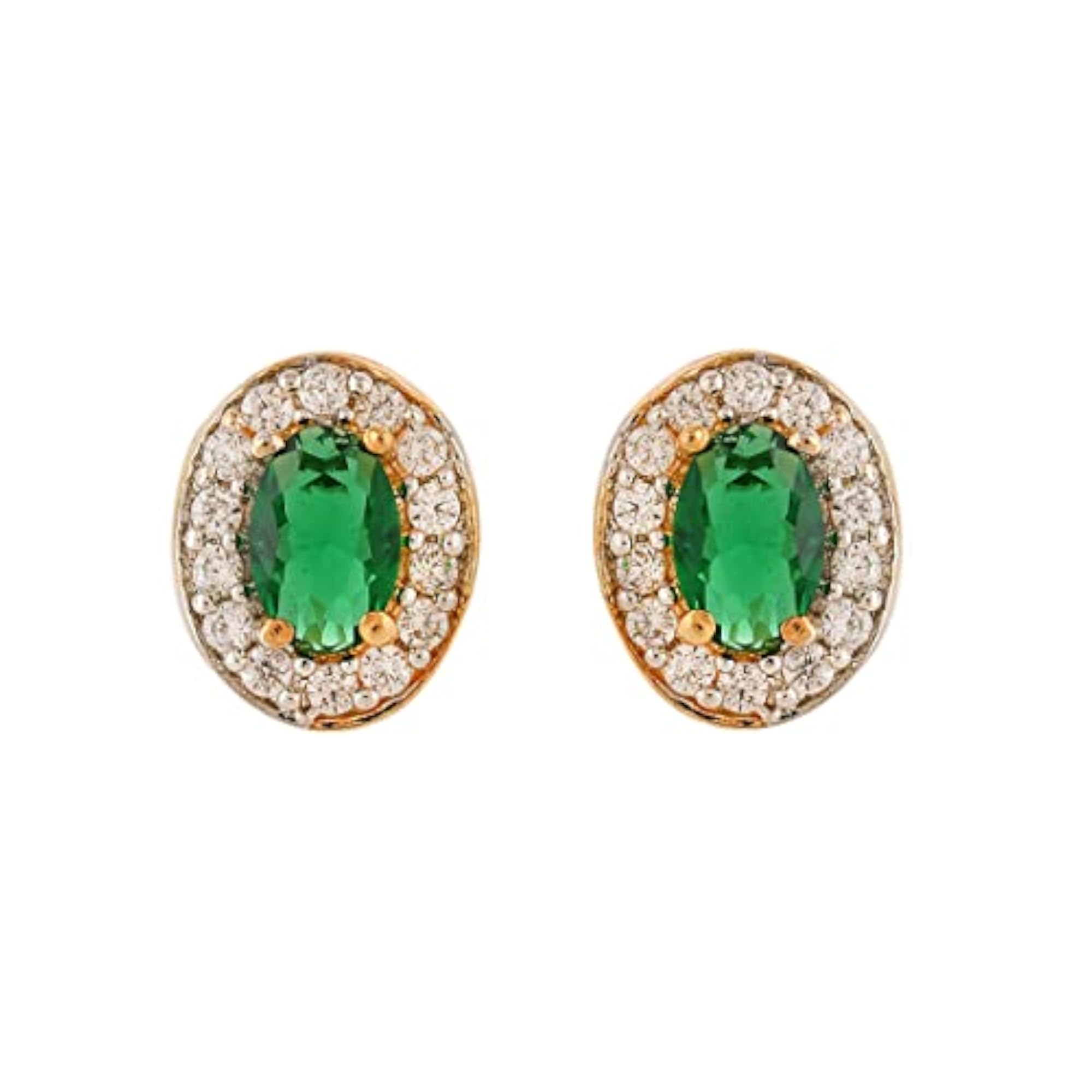 Green Zircon Oval Cut Box Set