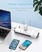 BESTEK 10-Outlet 6 Feet Extension Cord 4000 Joules Power Strip with USB 15A 1875W Surge Protector with Dual 2.4A USB Charging Port Desktop Charging Station, Wide Spaced Outlet for Large Plug