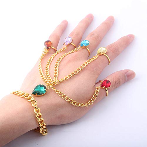 Jorzer Mehrfarbige Armband Infinity War Armband Avengers Armband mit Ringen Infinity Stones Kostüm Schmuck Multicolored Armband 1 stück Cover
