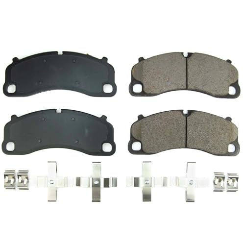 Image of PowerStop Front Brake Pads for Porsche 911 2014-19 |911 2021-24 |Cayman 2016 - Z17 Ceramic Brake Pads with Installation Hardware, 17-1741