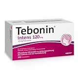 Tebonin intens 120 mg | 200 Stück | bei akutem & chronischem Tinnitus* | pflanzliches Arzneimittel mit Ginkgo Biloba Extrakt | unterstützt bei Ohrengeräuschen* & Schwindel | mit Ginkgo Spezialextrakt