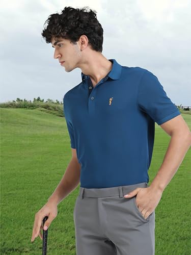 Image of STELLERS Men's Premium Regular Fit Polo T-Shirt's |Feather Touch Feel | Odour Resistant| Anti-Static| Wrinkle Free | Quick Dry | Stretchable | Lightweight | Sweat-Proof