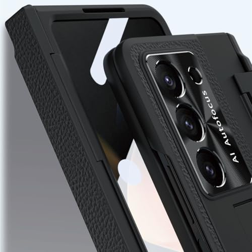 Étui de téléphone en cuir de galvanoplastie de luxe Galaxy Z Fold - 6