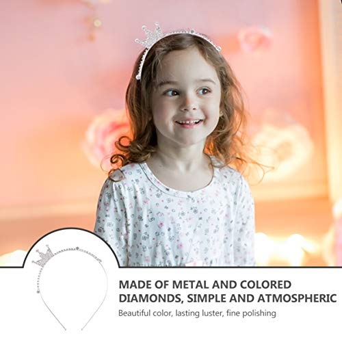 FRCOLOR Strass Coroa Tiara Infantil Coroa Tiara Tiara Tiara Tiara de Cristal Cabelo Aro Tiara Joia p