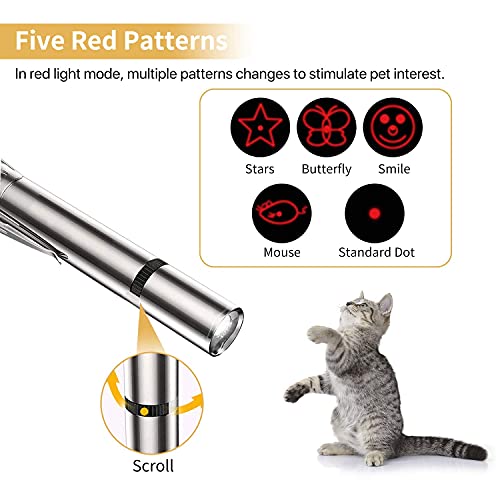 PUZMUG Cat Toys Pointer, Kitten Toys, Interactive Laser Cat Toy