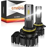GTMOTO 9005 LED Bulb for Can Am Outlander 650 850 1000 Headlight High Beam, Can-Am Spyder RT Commander Renegade...