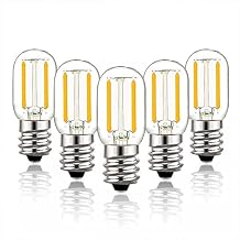 E14 Led Light Bulbs, 10W Equivalent Led Bulbs 2700K Warm White T22 Clear Vintage E14 European Base Edison Bulb for Chandeliers Pendant Candelabra Lightbulbs 5 Packs