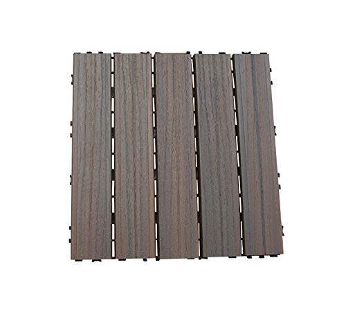 SORARA® Tuintegels - Bruin - 6 delen per doos - 30 x 30 cm - Image 6