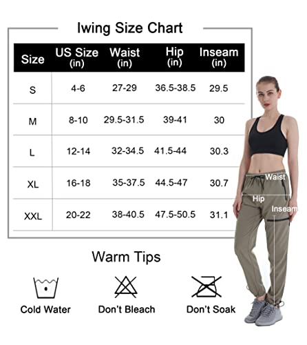 Women's Hiking Cargo Pants Lightweight Quick Dry Outdoor Capris For Women Camping Athletic Celadon S #TOP3