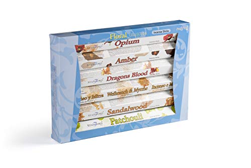 Giftbrit - Stamford 120 Sticks Premium Floral Hex Range Incense Sticks | Brilliant Natural Compound Organic Aromatic Fragrance | Ideal For Meditation,Spiritual Healing,Prayers, Aromatherapy Gift Set #TOP27