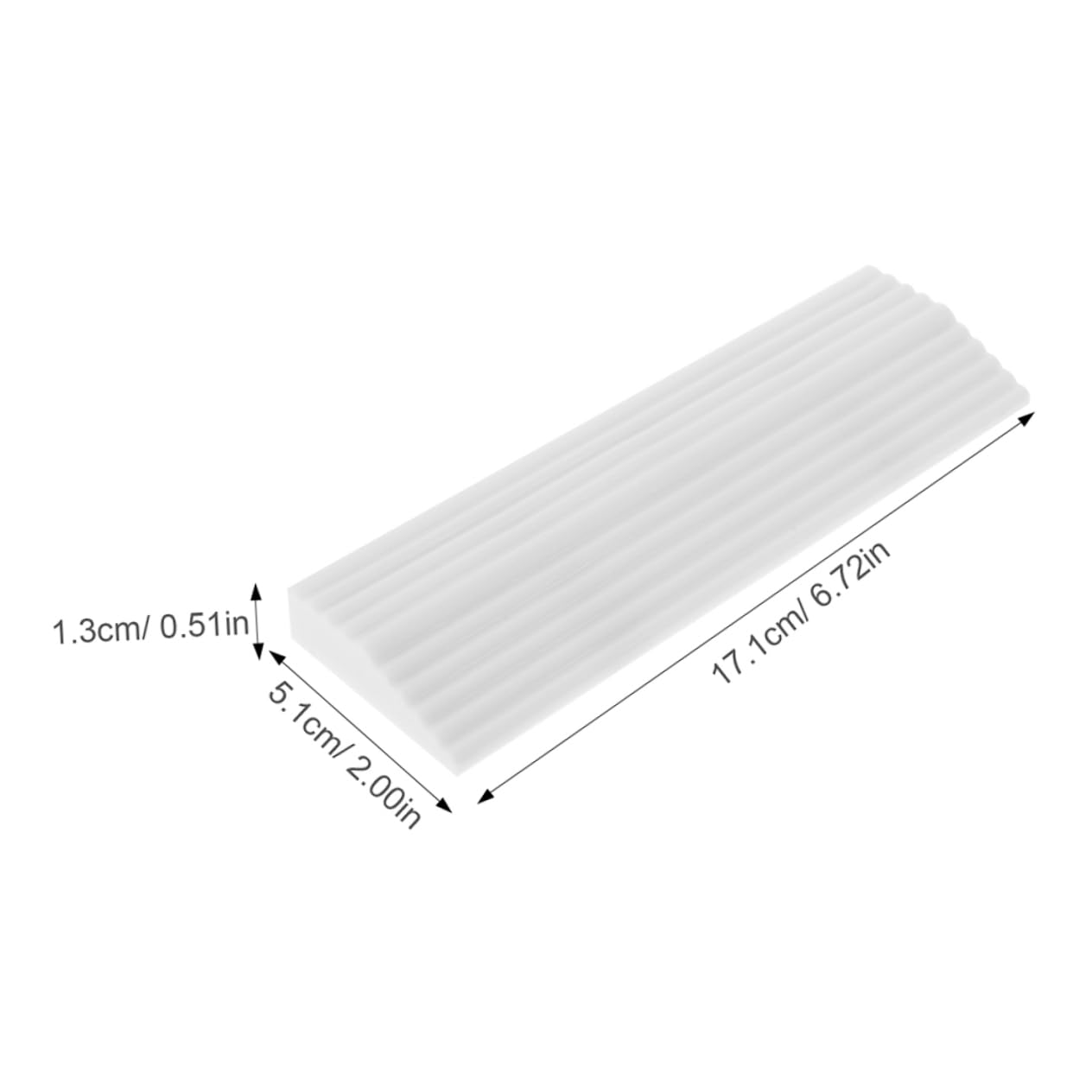 SOLUSTRE 4pcs Multi-Purpose Robot Vacuum Climbing Mat for Indoor Doorways Sturdy Rubber Pad